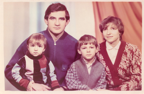 Father, brother Vitaly, I and mother
