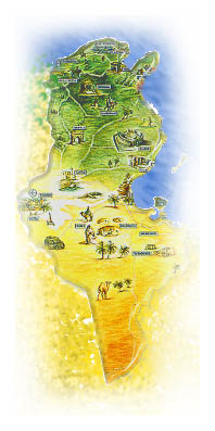 Map of Tunisia