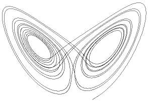 A 2-D image of a Lorenz attractor -- but click me!