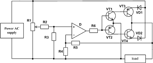 An alternating voltage Regulator