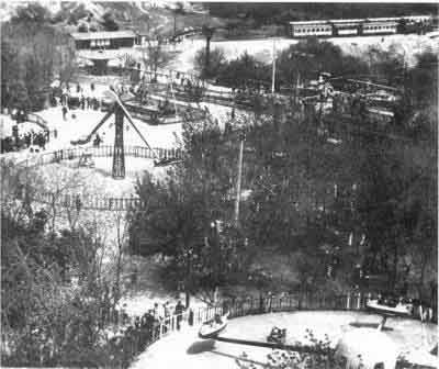 Парк Победы с детской железной дорогой, 1960-е гг.