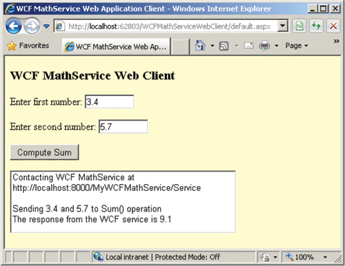 Typical WCF ASP.NET Client