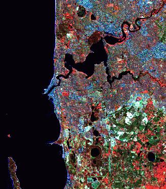 Image 1 - The satellite image of the Perth region