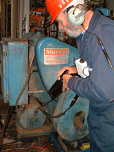  Lubrication Technician acoustically lubricating bearing