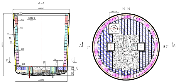 Schematic design of a new ladle Mariupol metallurgical combine them. Illich