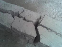 Destruction of the concrete