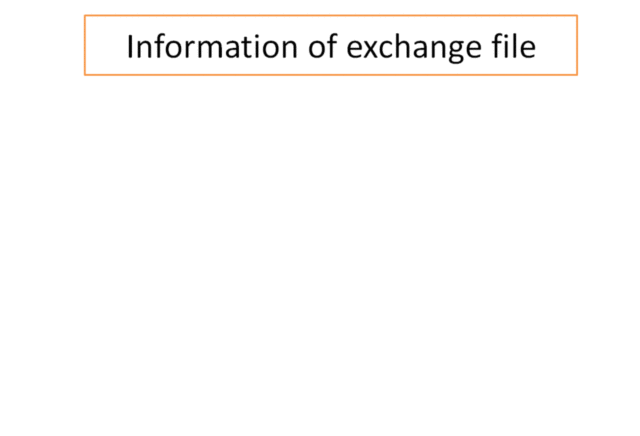Data exchange file