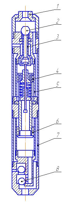 Hydraulic pump with valve-spool fluid distribution.