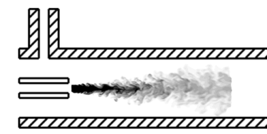  Animation of the turbulent motion of the gas (the number of frames - 7, volume - 142 KB, the number of cycles of repetition - 6 times, the delay between shots - 100 ms, the delay between repetitions - 200 ms)