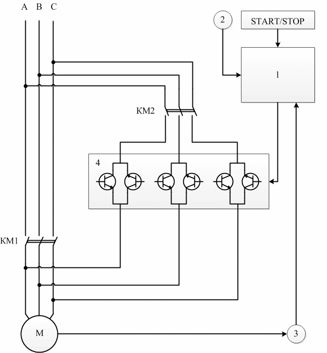 Figure. 3.9 – The transistor voltage regulator work principle