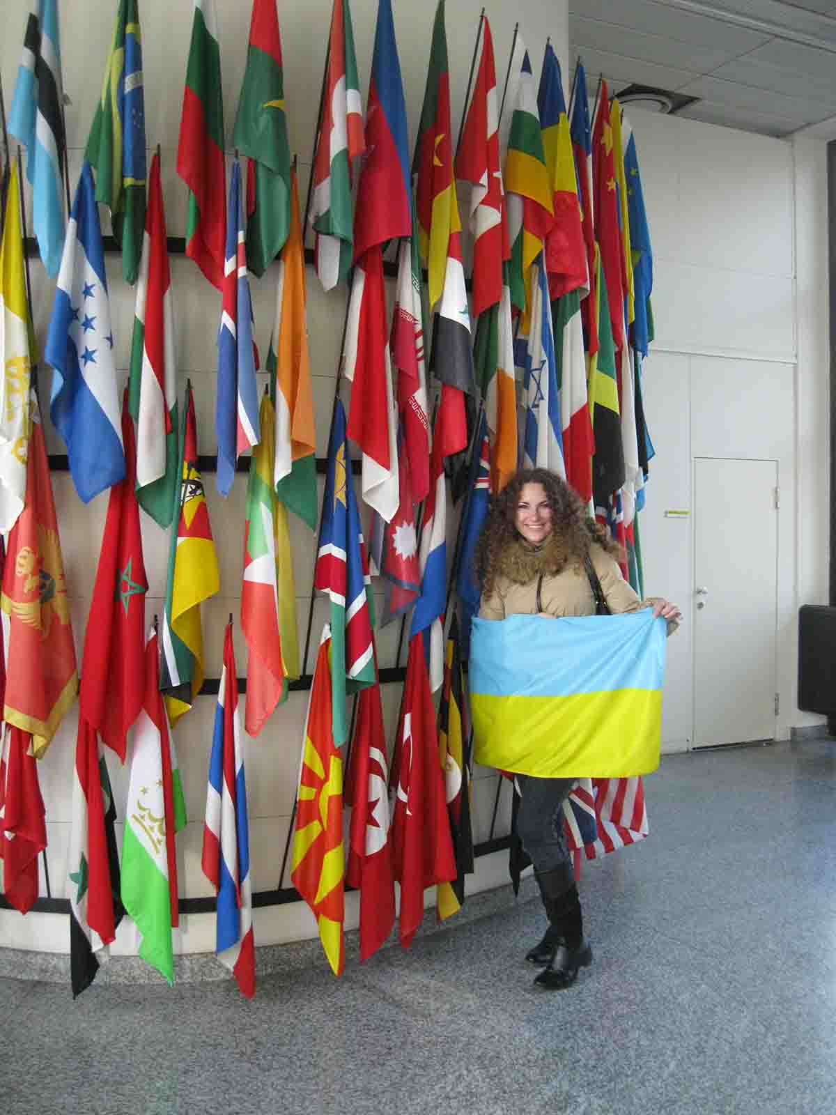Украинский флаг в ООН