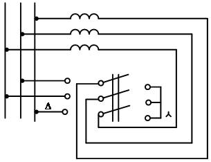 start asynchronous motor switching stator winding with star triangle