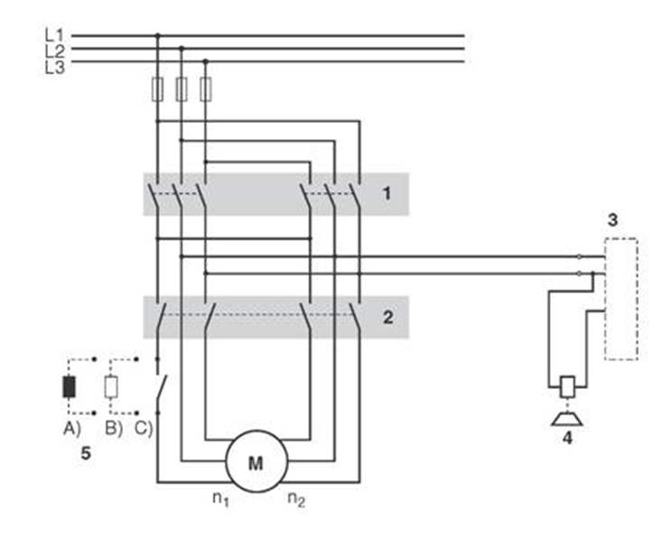 Application of the device for smooth switching to the number of poles to start asynchronous motor