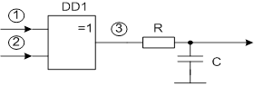 Functional diagram of the phase detector