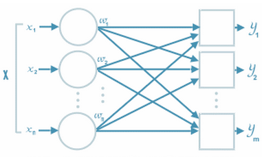 A single-layer neural network