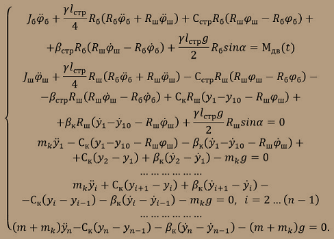 Equation of motion