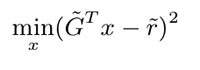 Формула квадратной оптимизации разреженной матрицы активности нового пользователя