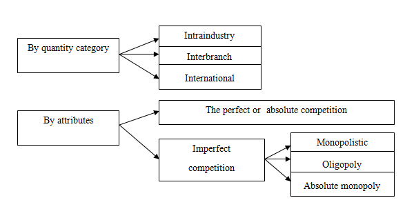 The classification of the competition