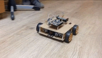 Work of the mobile robot