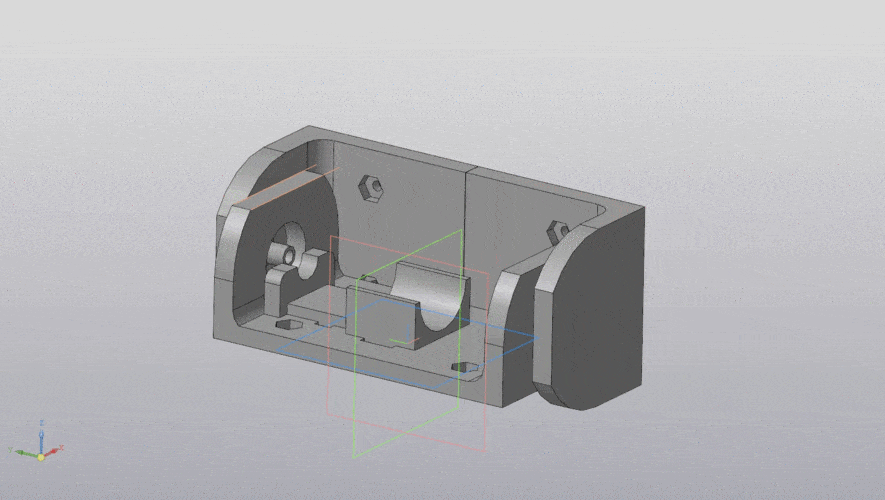 3D model of the part of the bioelectric prosthesis