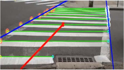Рисунок 4 – Распознавание пешеходных переходов с использованием OpenCV