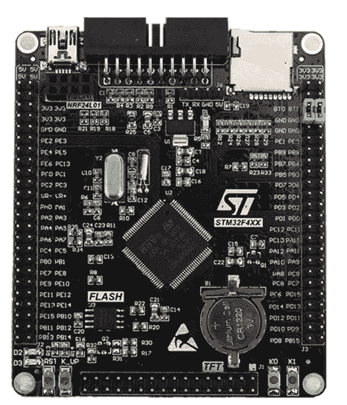 General view of the debug board