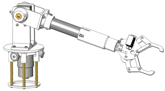 General view of the manipulator (build in SolidWorks)