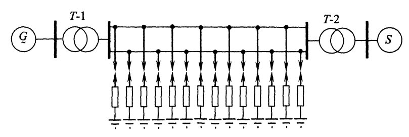 Figure 5 – Semi-block version of long-distance power transmission