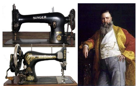 Швейная машина Singer и её создатель Айзек Зингер