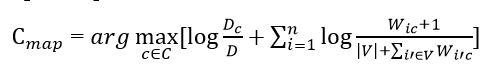 Формула наивного байесовского классификатора