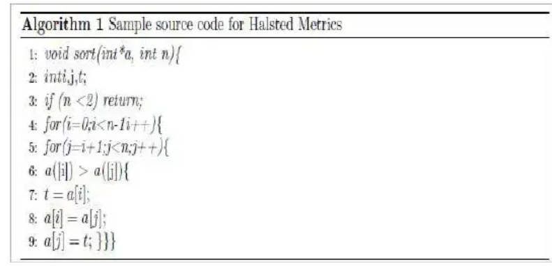 Figure 5 — Measuring source code via Halstead Metrics (p. 1)