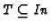 $T\subseteq In$