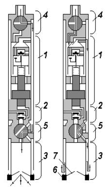 Схема гидроудагного бурового снаряда