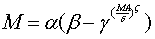 modified version of simple Weibull function