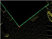 Bestimmen einer Kante: Ansicht von oben