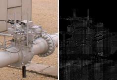 Vergleich der Detailaufl�sung von Foto und Punktwolke in 10m Entfernung