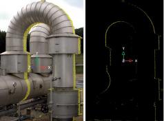 Schnittdarstellung der Punktwolke