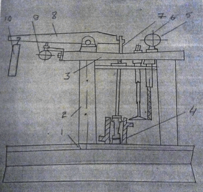 stand for static testing of rubber creep