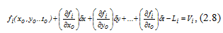 Decomposition in a row Taylor of the fi function