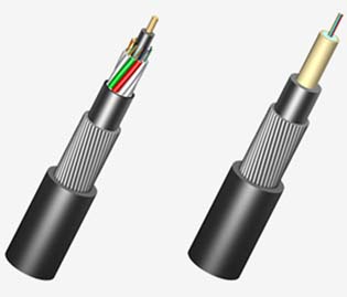 Examples of fiber-optic cable
