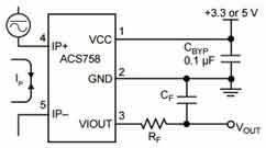 Wiring diagram of the current sensor