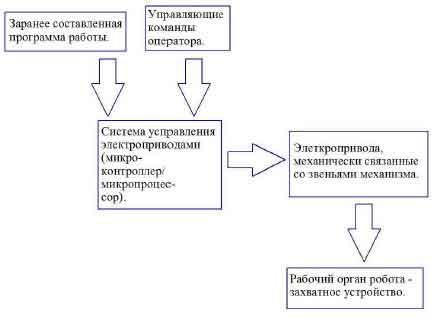  Общая структура робота манипулятора