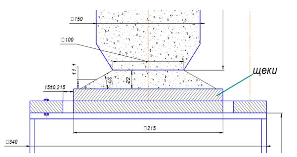 Device for unloading a shaft kiln