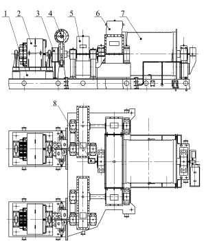 Skip winch of the LS-39-1 model: