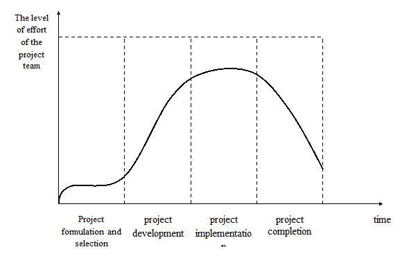 Structure of the project life cycle