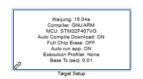    Target Setup