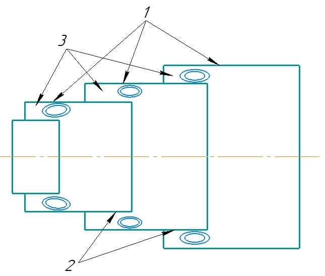 Scheme of stepped diffuser