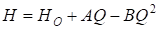 Equation of the pressure characteristic of a submersible centrifugal pumping unit