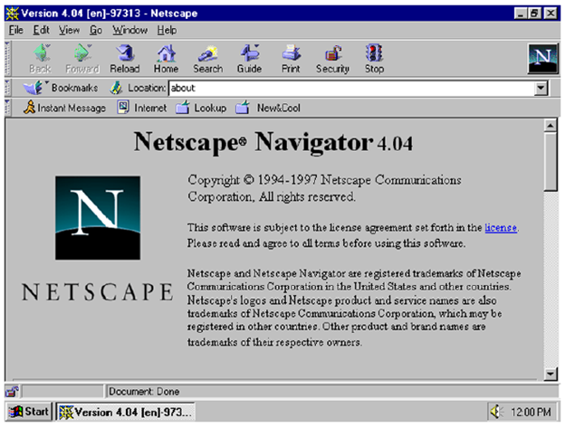  Netscape Navigator  4.04