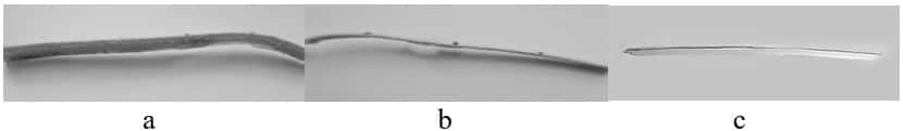 Appearance of samples after thermal cycling tests